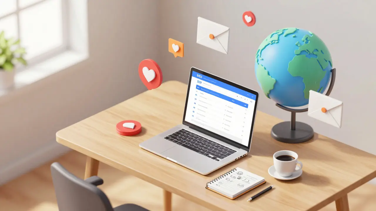 Pracovní stůl s nástroji pro SEO a obsahový marketing pro malé rozpočty